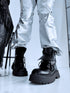 MELNI šņorzābaki "FIRST STEP QH7830"